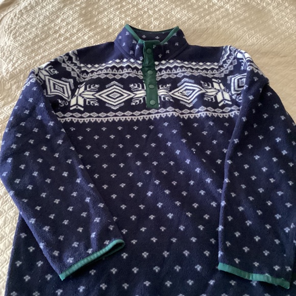 Vineyard vines boys size 16 fleece sweater snowflake theme - Picture 4 of 16